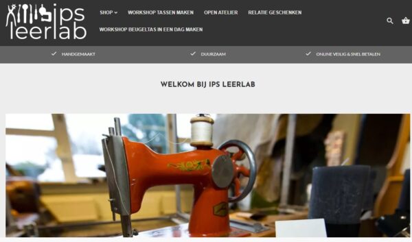Ipsleerlab - Kožna galanterija, privesci, workshop tas maken