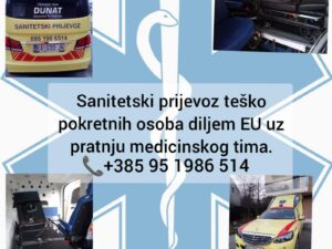 Obiteljski Dom Dunat - sanitetski prijevoz