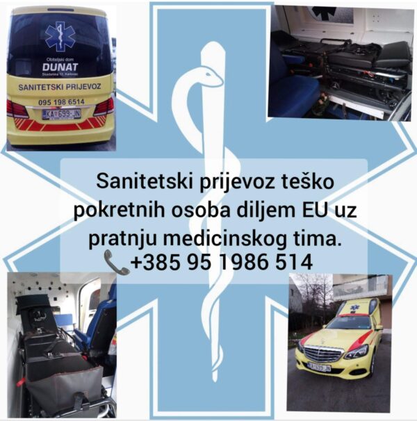 Obiteljski Dom Dunat - sanitetski prijevoz